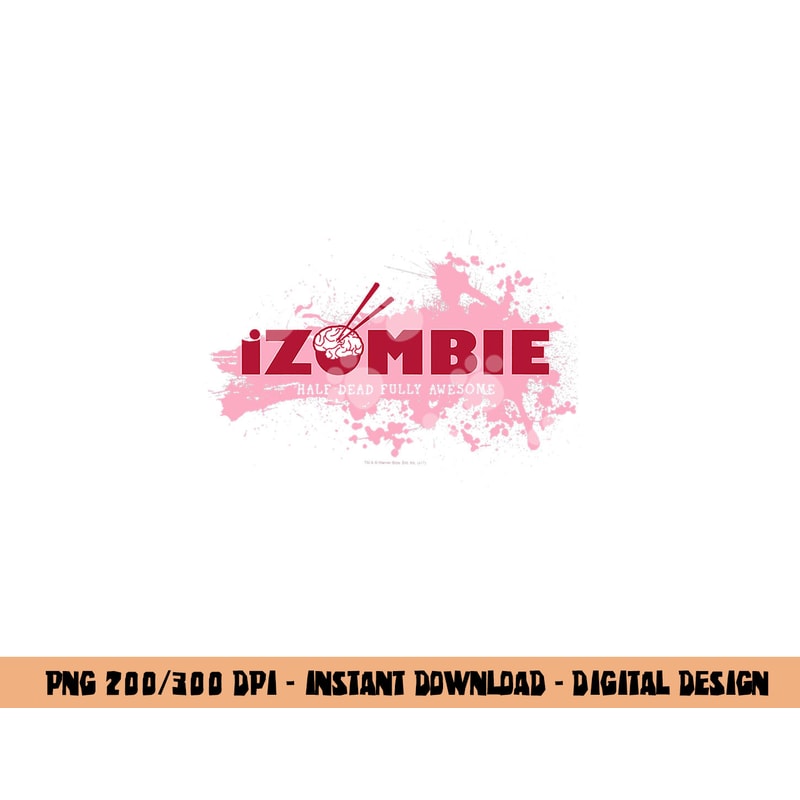 iZombie Splatter Logo png, sublimation .jpg