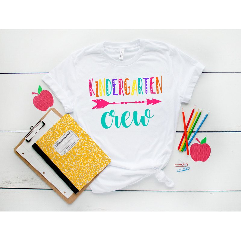 Hello Kindergarten Crew Shirts,Teach Love Inspire,Back To School Shirt,First Grade Teacher Tee,Teacher Appreciation Tee,1st day of school - 4.jpg