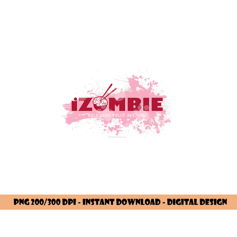 iZombie Splatter Logo  png, sublimation .jpg