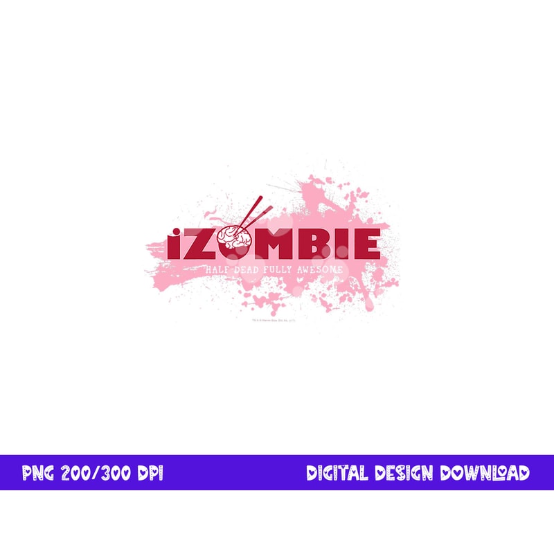 iZombie Splatter Logo png, sublimation .jpg
