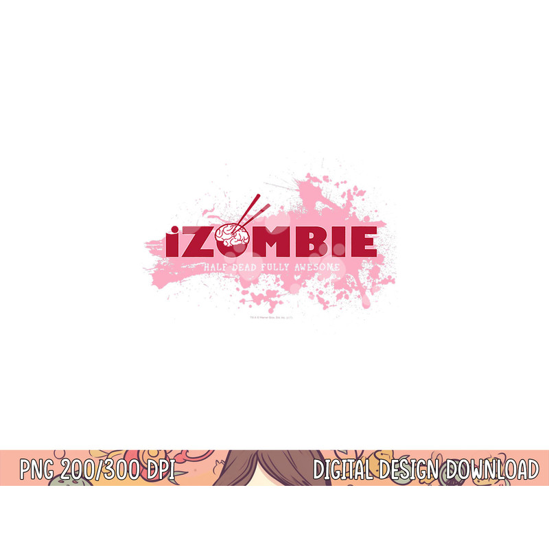 iZombie Splatter Logo png, sublimation .jpg