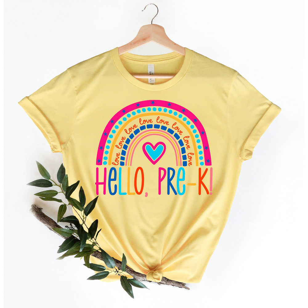 Hello PRE-K grade Shirts,Teach Love Inspire Shirt,Back To School Shirt,PRE-K Teacher Tee,Teacher Appreciation Tee,1st day of school - 1.jpg