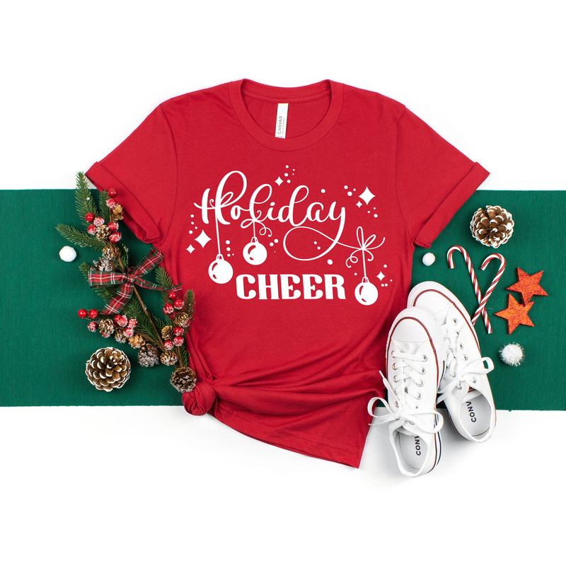 Holiday Cheer Shirt,Christmas Gift, Gift for her, Let it snow Hoodie, Christmas Sweatshirt, Christmas gift for family - 1.jpg