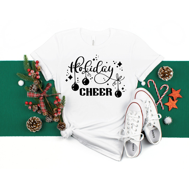 Holiday Cheer Shirt,Christmas Gift, Gift for her, Let it snow Hoodie, Christmas Sweatshirt, Christmas gift for family - 2.jpg