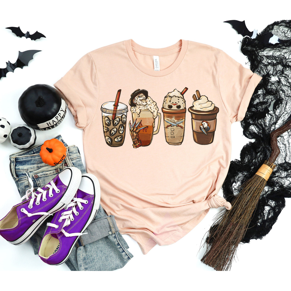 Horror Fall coffee shirt, Witch shirt, Halloween Shirt, That witch Shirt, Halloween Tees, Halloween Party T-shirt, Funny Halloween Shirts - 1.jpg