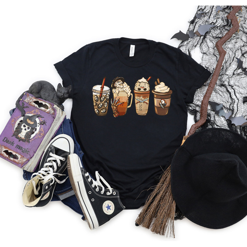 Horror Fall coffee shirt, Witch shirt, Halloween Shirt, That witch Shirt, Halloween Tees, Halloween Party T-shirt, Funny Halloween Shirts - 2.jpg