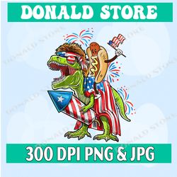 hotdog t rex dinosaur 4th of july amerisaurus png, usa flag patriotic png, american flag png, independence day png