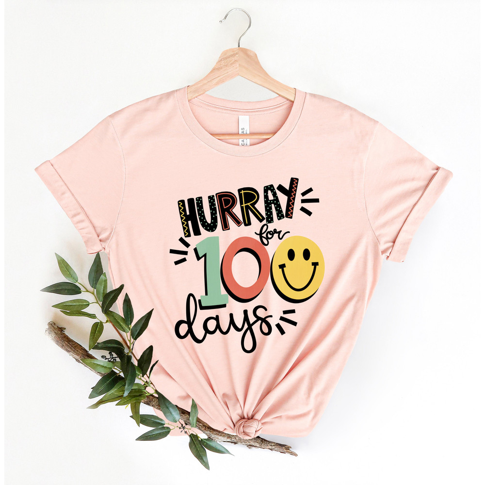 Hurray for 100 Days shirt,100 Days Brighter Shirt,Teacher Shirt,100th Day Of School,Back To School Shirt,Teacher 100 days Shirt - 3.jpg