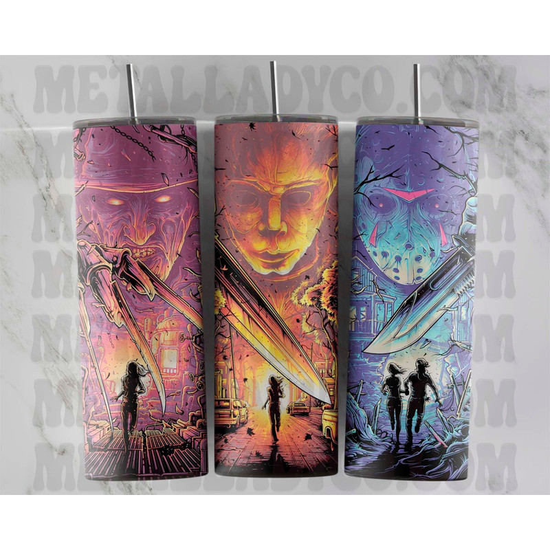 20 or 30oz Horror Cup, Horror Movie Cup, Horror Movie Gift, Halloween Tumbler, Halloween Gift, Scary Tumbler, horror movie tumbler.jpg