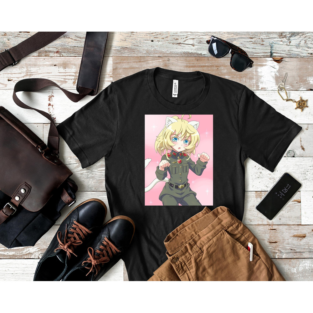 Tanya Degurechaff - Youjo Senki Essential T-Shirt 27_Shirt_Black.jpg