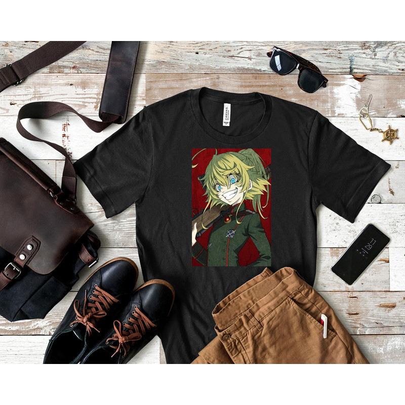 Tanya Degurechaff - Youjo Senki Essential T-Shirt 40_Shirt_Black.jpg