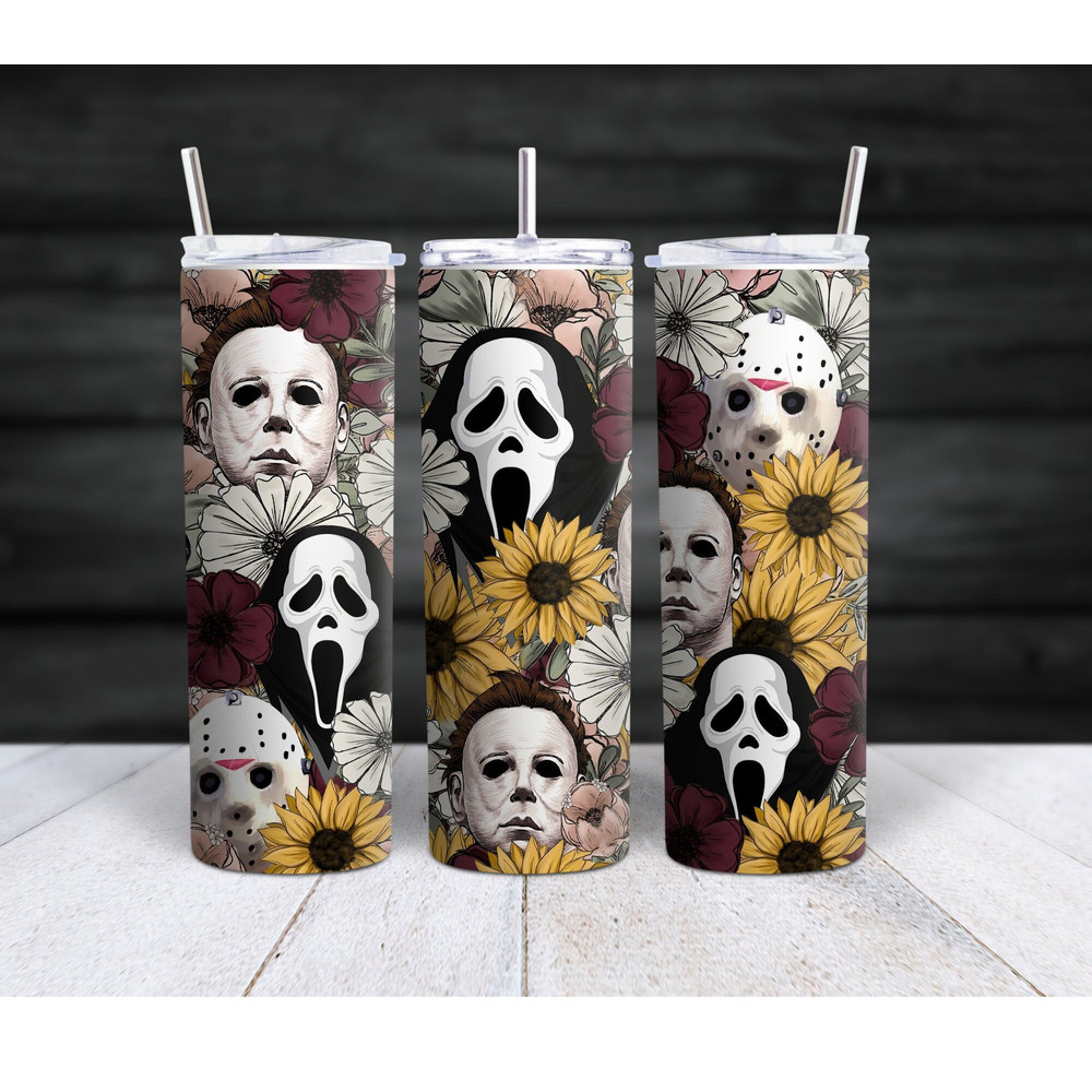 20oz Floral Horror Tumbler Travel Mug.jpg