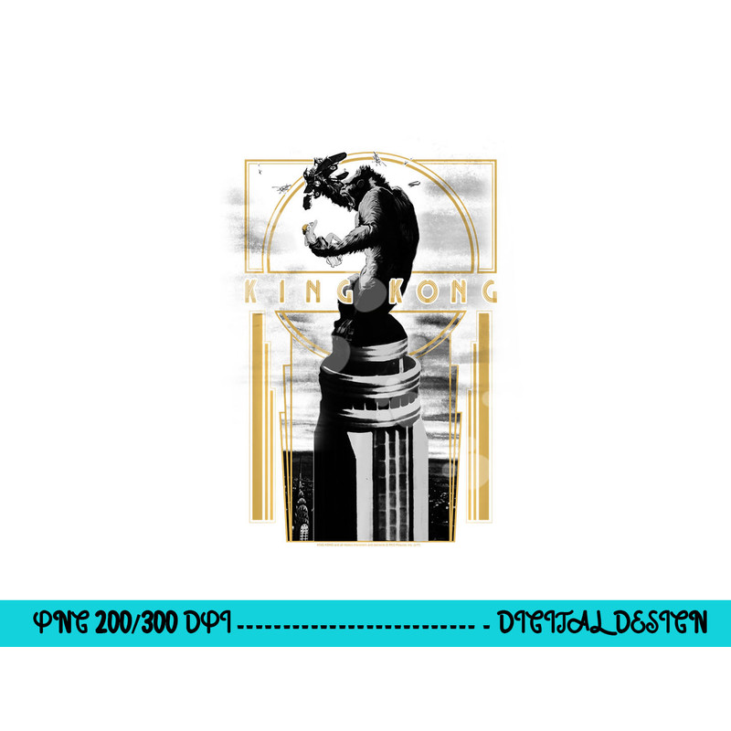 King Kong Deco Longsleeve T Shirt Long Sleeve png, sublimation .jpg