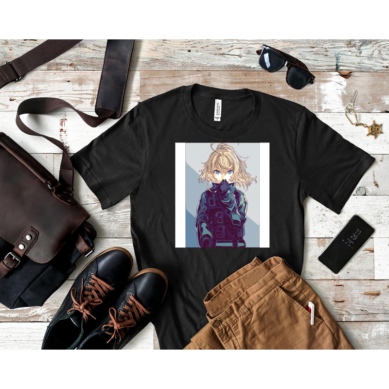 Youjo SenkiSaga of Tanya the Evil - Tanya von Deugrechaff (Sketch) Classic T-Shirt 166_Shirt_Black.jpg