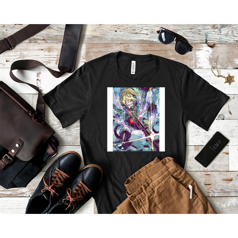 Youjo SenkiSaga of Tanya the Evil - Tanya von Deugrechaff (Sketch) Classic T-Shirt 167_Shirt_Black.jpg