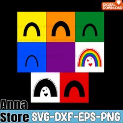 lgbt rainbow shadowbox svg,gay pride svg,lgbt day svg,lesbian svg,gay svg,bisexual svg,transgender svg,queer svg,pride