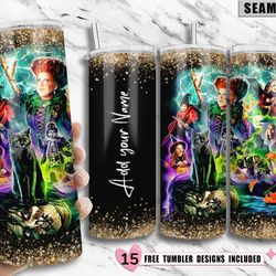 skinny horror tumbler,hocus pocus sanderson sisters 20oz skinny tumbler, template for sublimation 30oz skinny tumbler