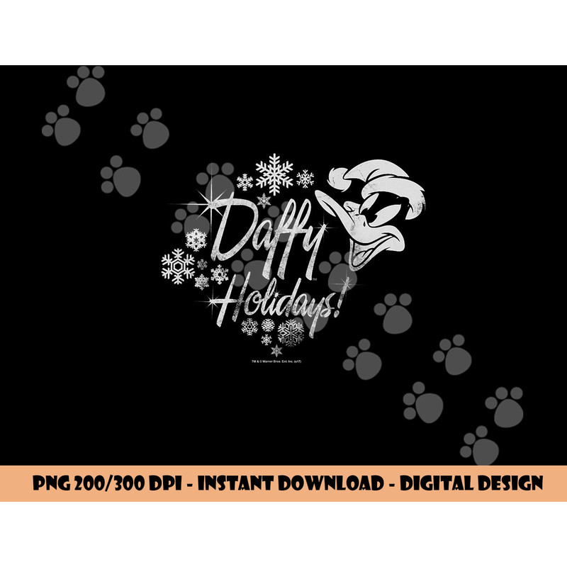 Looney Tunes Daffy Duck Holidays T Shirt  png, sublimation .jpg