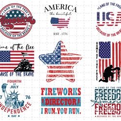 4th of july png bundle, retro america png, independence day png, usa png, fourth of july png, happy fourth of july png,