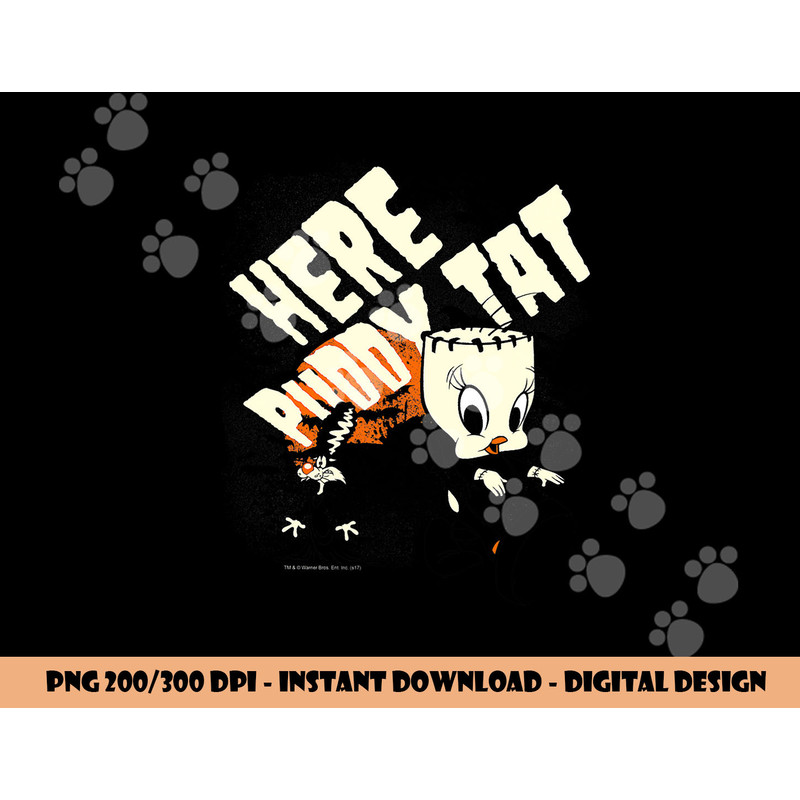 Looney Tunes Franken Tweety  png, sublimation .jpg