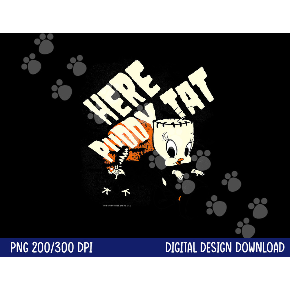 Looney Tunes Franken Tweety png, sublimation .jpg