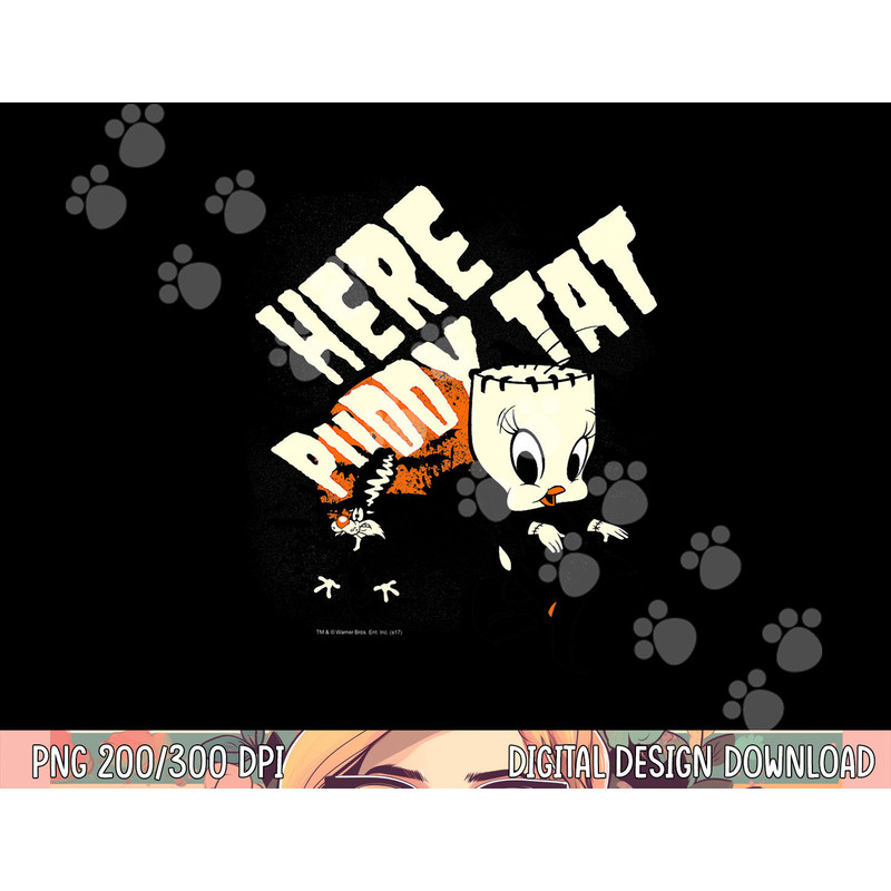 Looney Tunes Franken Tweety png, sublimation .jpg