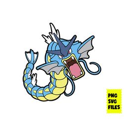 pokemon gyarados svg, gyarados svg, pokemon svg, pokemon characters svg, cartoon svg, png digital file
