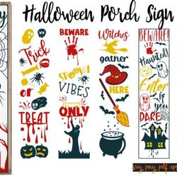 halloween porch signs svg bundle | svg halloween porch signs svg bundle | svg