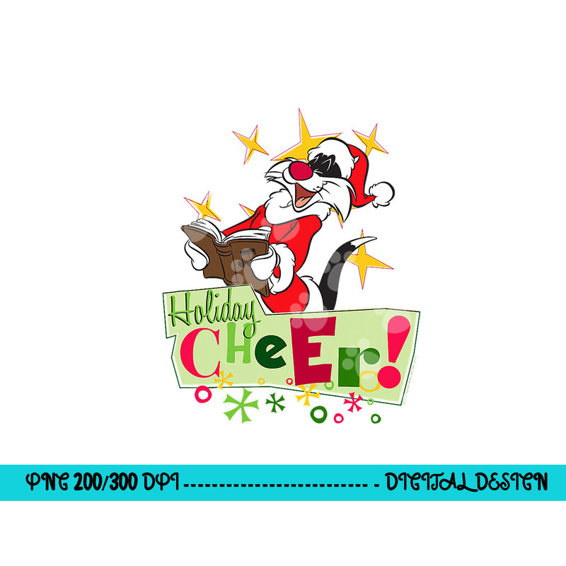 Looney Tunes Holiday Cheer Sylvester png, sublimation .jpg