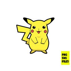 pokemon pikachu svg, pikachu png, pokemon svg, pokemon characters svg, cartoon svg, png digital file