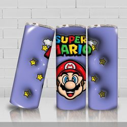 3d inflated super cartoon tumbler 20oz design, 3d movie sublimation wraps, tumbler wrap design png, digital download