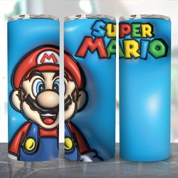 3d inflated funny cartoon 20oz sublimation straight & tapered, 3d movie tumbler sublimation design, skinny tumbler wrap,