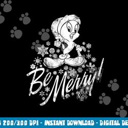 looney tunes merry tweety t shirt  png, sublimation