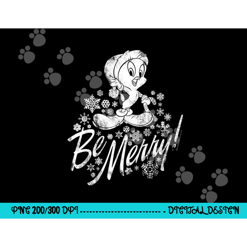 Looney Tunes Merry Tweety T Shirt png, sublimation .jpg
