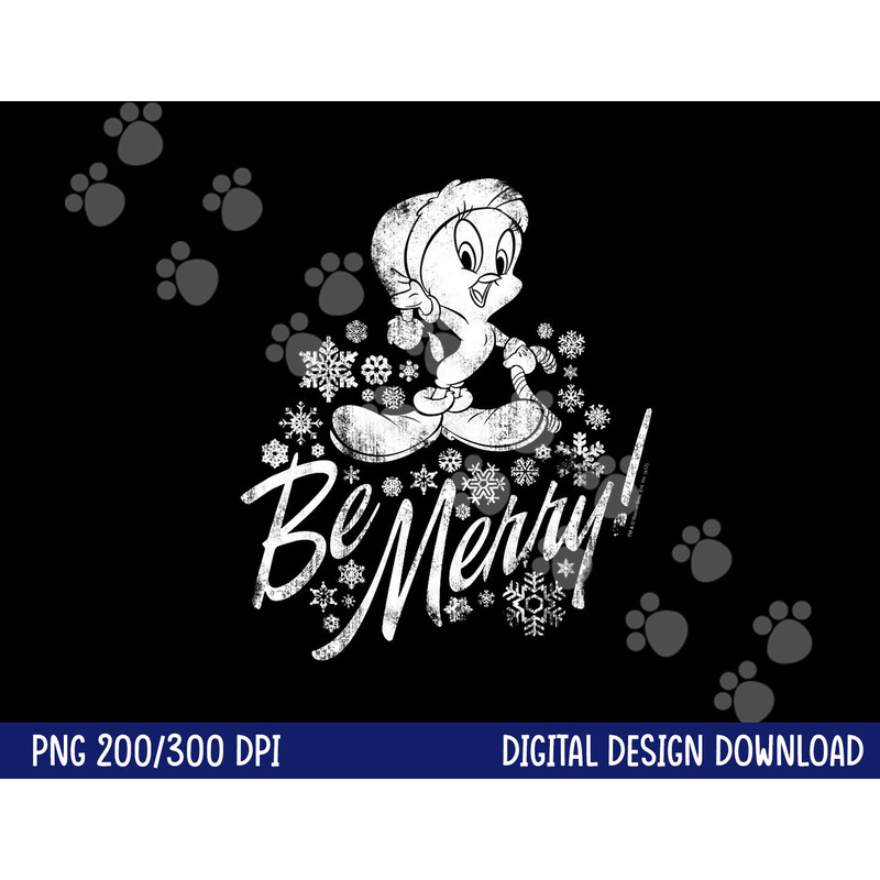 Looney Tunes Merry Tweety T Shirt png, sublimation .jpg