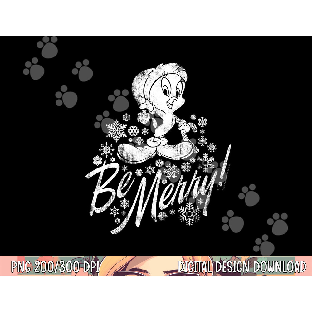 Looney Tunes Merry Tweety T Shirt png, sublimation .jpg