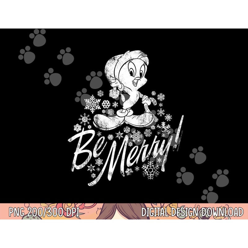 Looney Tunes Merry Tweety T Shirt png, sublimation .jpg