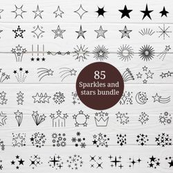 85 sparkles and stars bundle svg 85 sparkles and stars bundle svg