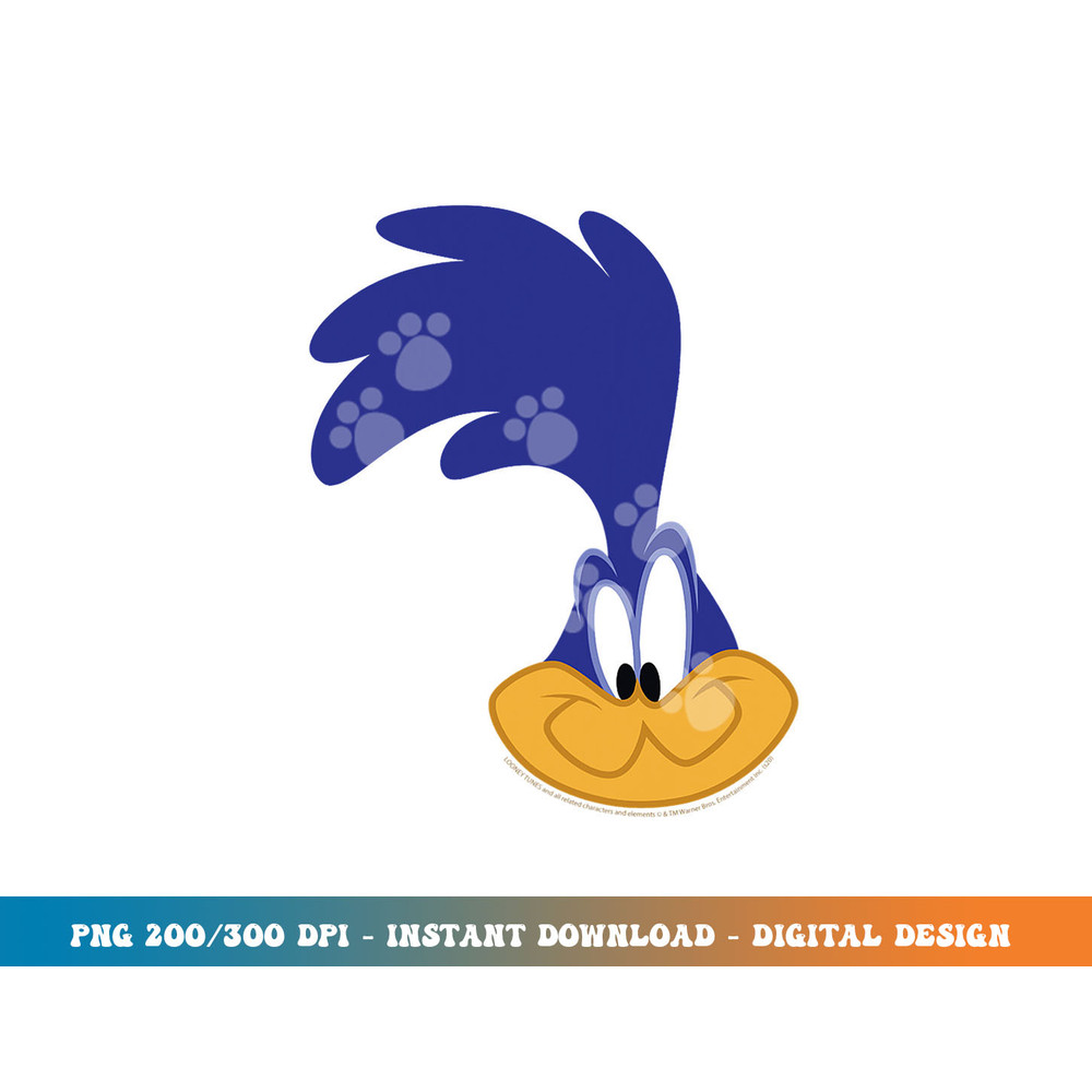 Looney Tunes Road Runner Big Face png, sublimation.jpg