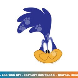 looney tunes road runner big face  png, sublimation