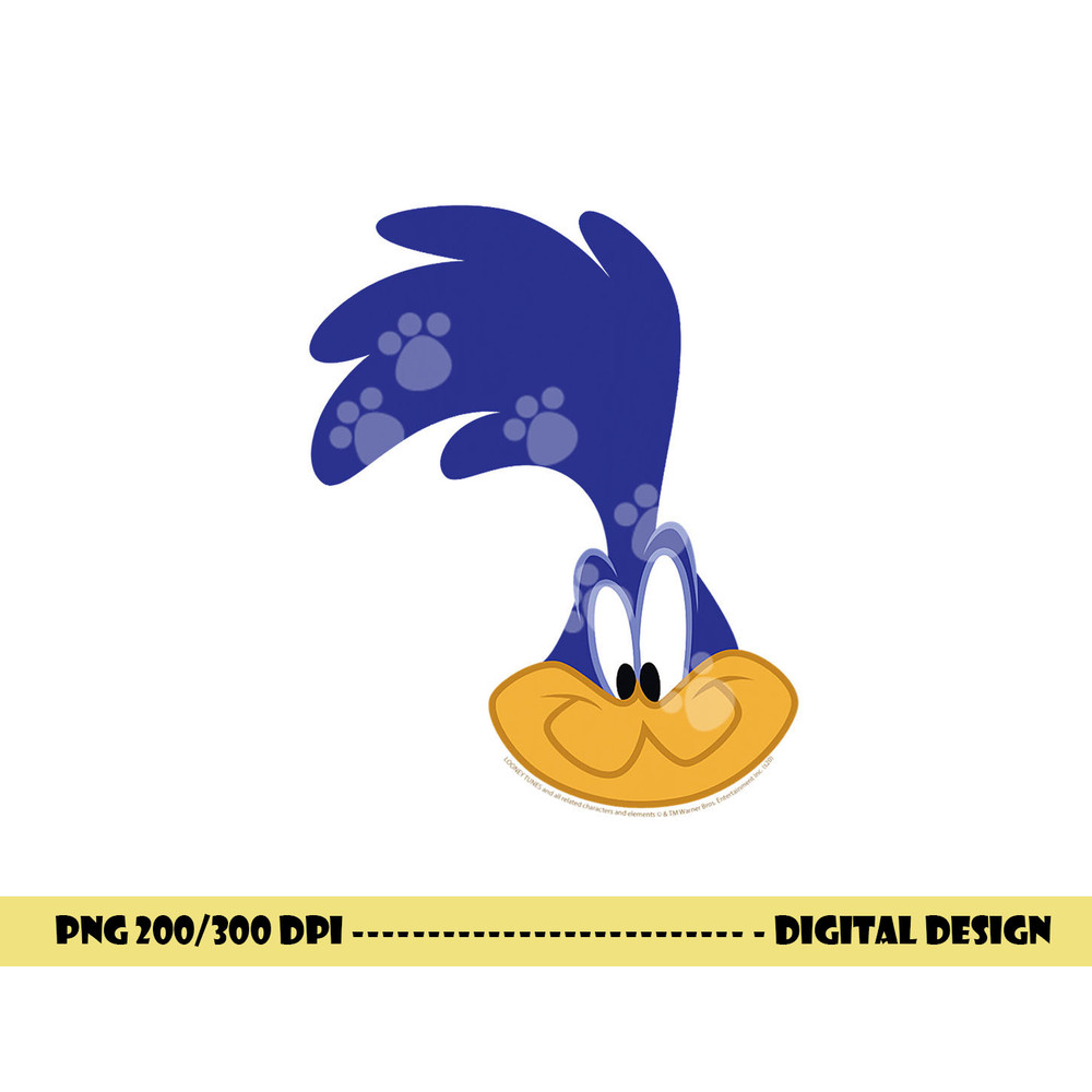 Looney Tunes Road Runner Big Face png, sublimation .jpg