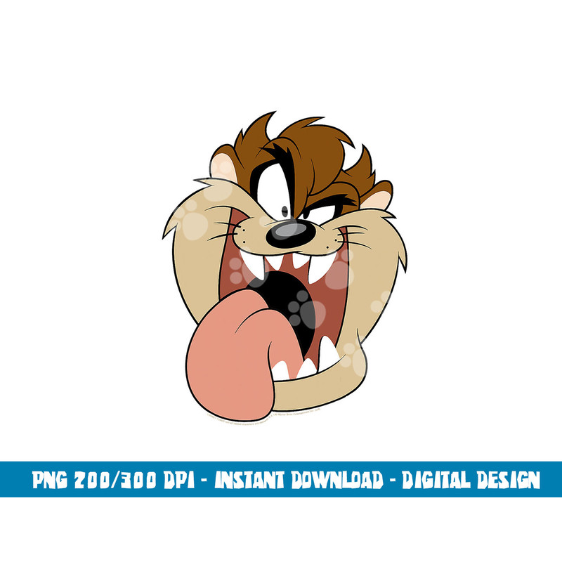 Looney Tunes Taz Big Face png, sublimation .jpg