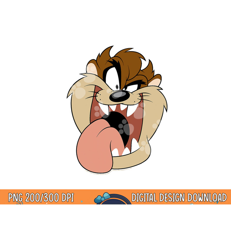 Looney Tunes Taz Big Face  png, sublimation .jpg