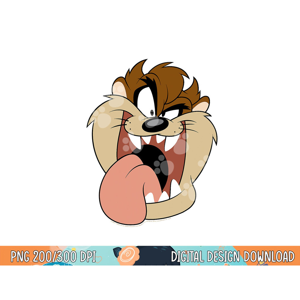 Looney Tunes Taz Big Face  png, sublimation .jpg