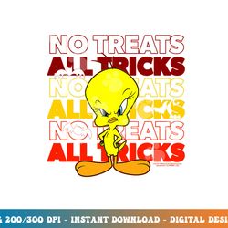 looney tunes tweety no treats all tricks  png, sublimation