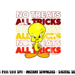 looney tunes tweety no treats all tricks  png, sublimation