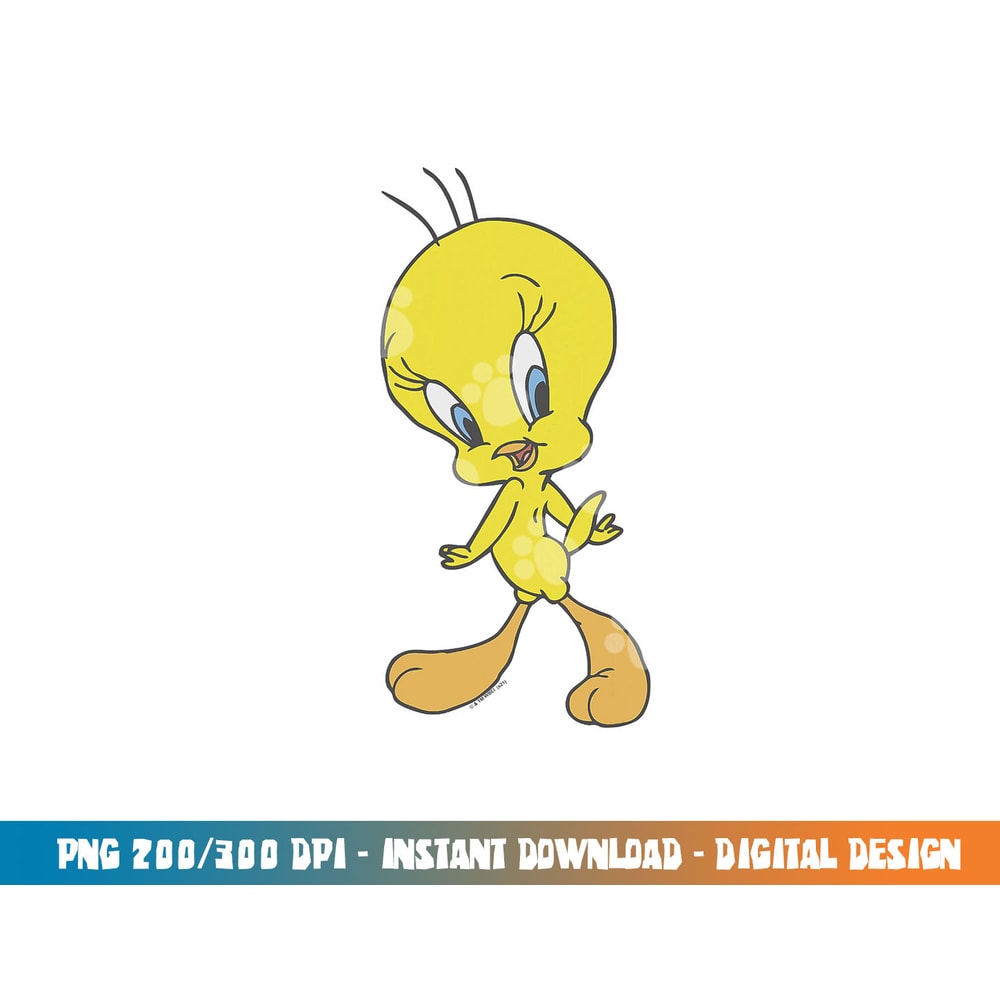 Looney Tunes Tweety Sassy Poster png, sublimation .jpg