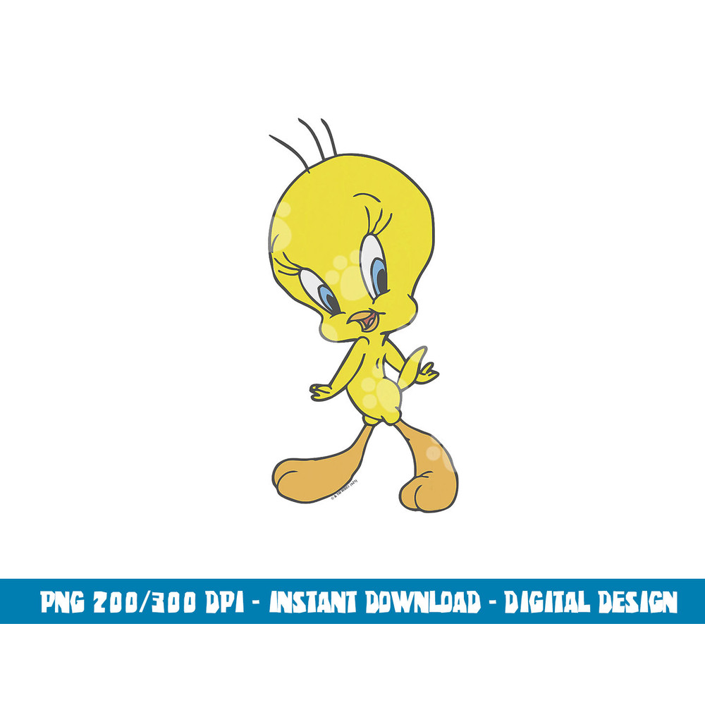 Looney Tunes Tweety Sassy Poster png, sublimation .jpg