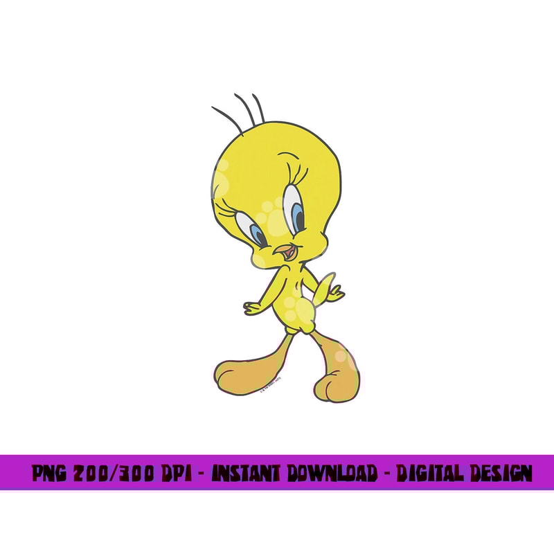 Looney Tunes Tweety Sassy Poster png, sublimation .jpg