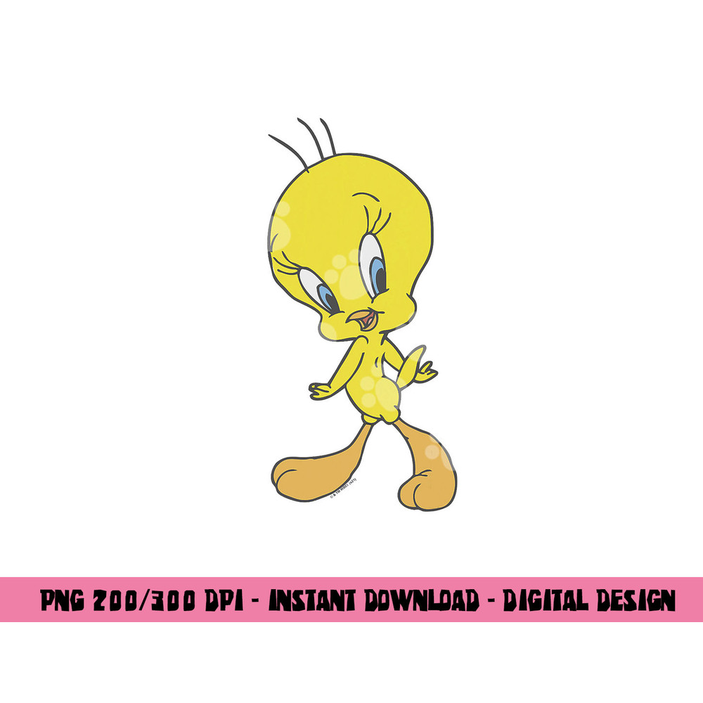 Looney Tunes Tweety Sassy Poster  png, sublimation .jpg
